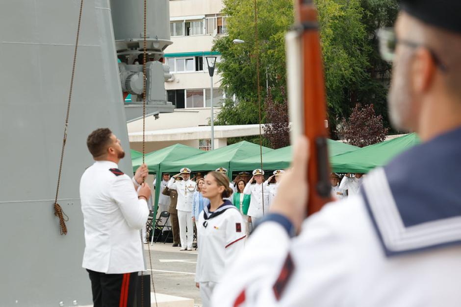 Un momento del acto de inauguración del edificio ‘Juan Sebastián de Elcano’, dotado de 15 kilómetros lineales para la custodia de documentación abierta al público