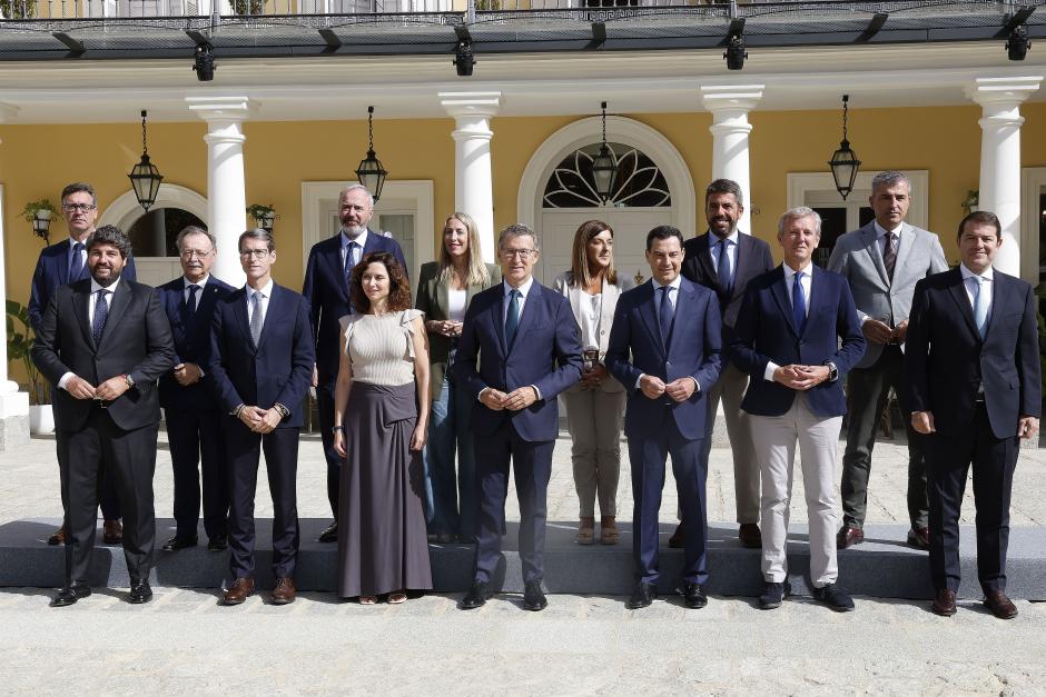 Reunión barones del PP con Feijóo