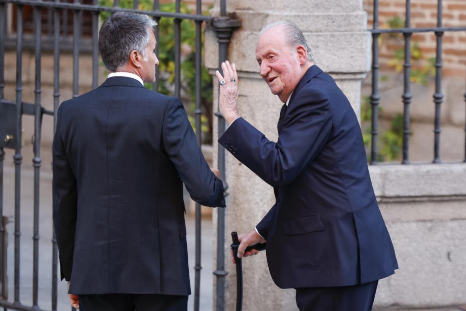 Don Juan Carlos, a su llegada a la Iglesia Catedral de las Fuerzas Armadas