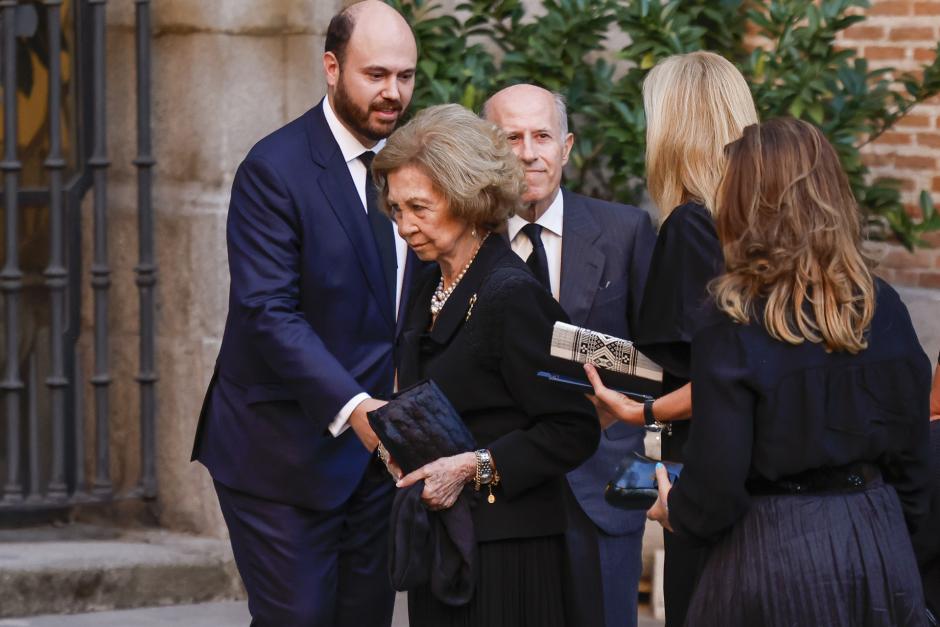 La Reina Sofía, en el funeral de su sobrino Juan