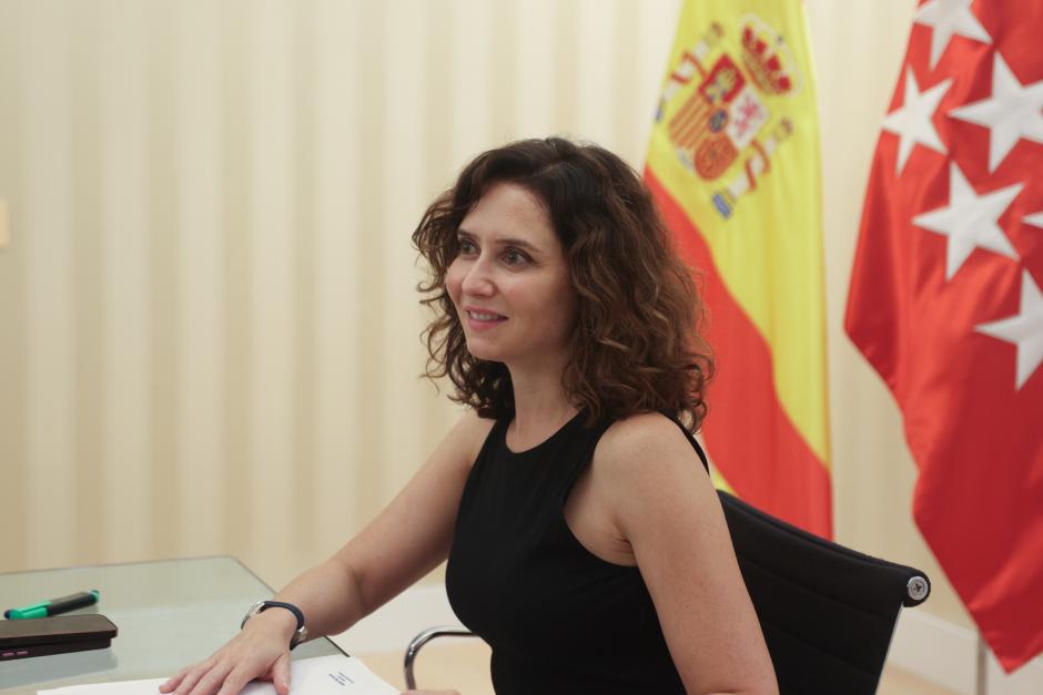 La presidenta de la Comunidad de Madrid, Isabel Díaz Ayuso