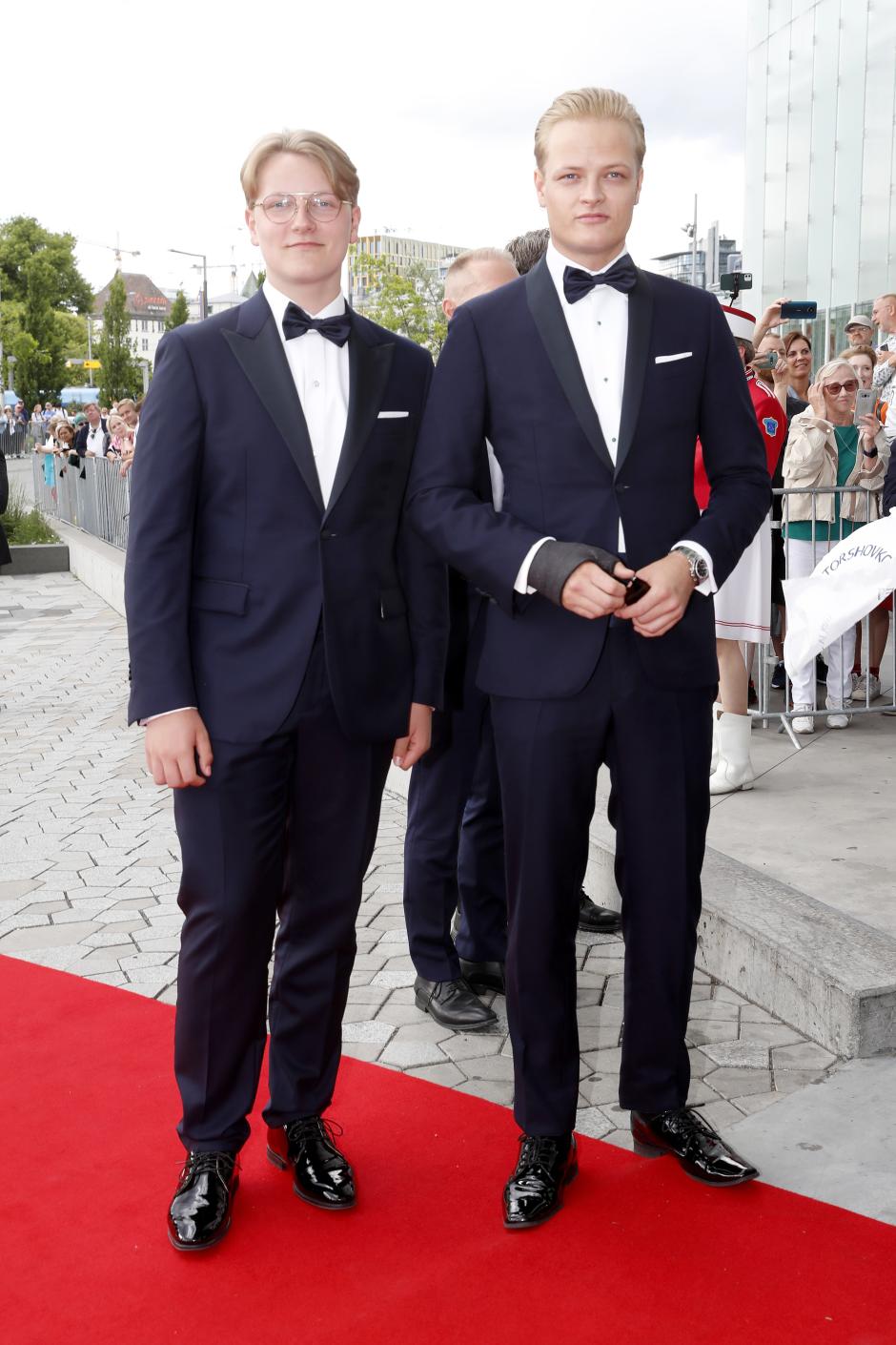 Prince Sverre Magnus and Marius Borg attending Ingrid Alexandra’s 18th birthday Celebration in Oslo Norway 2022-06-16