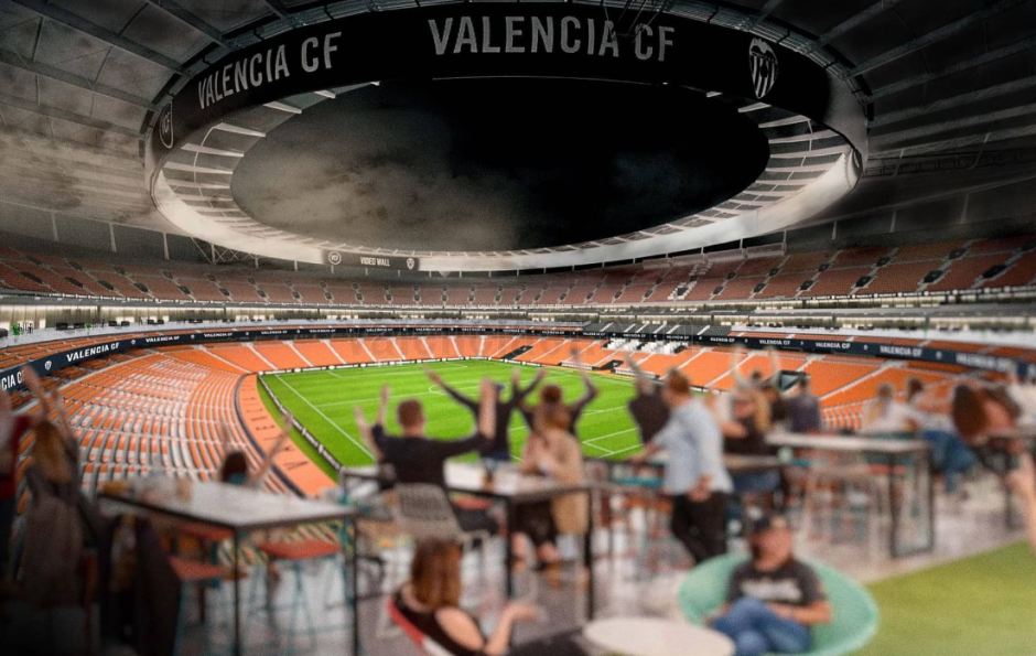 Recreación del último diseño del Nuevo Mestalla