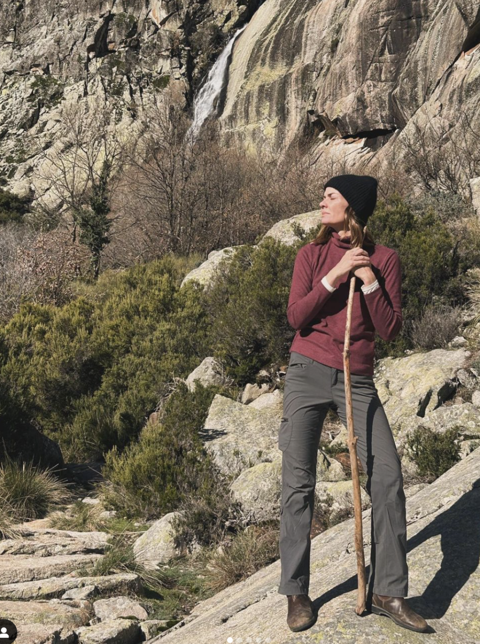 Alejandra  Rojas en la Sierra de Gredos