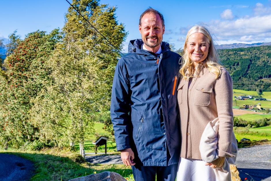 Crown Prince Haakon and Mette Marit during a visit on the second day of their three day visit to Sor-Trondelag region in Norway.