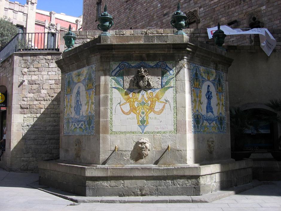 Fuente de Santa Ana, en Barcelona