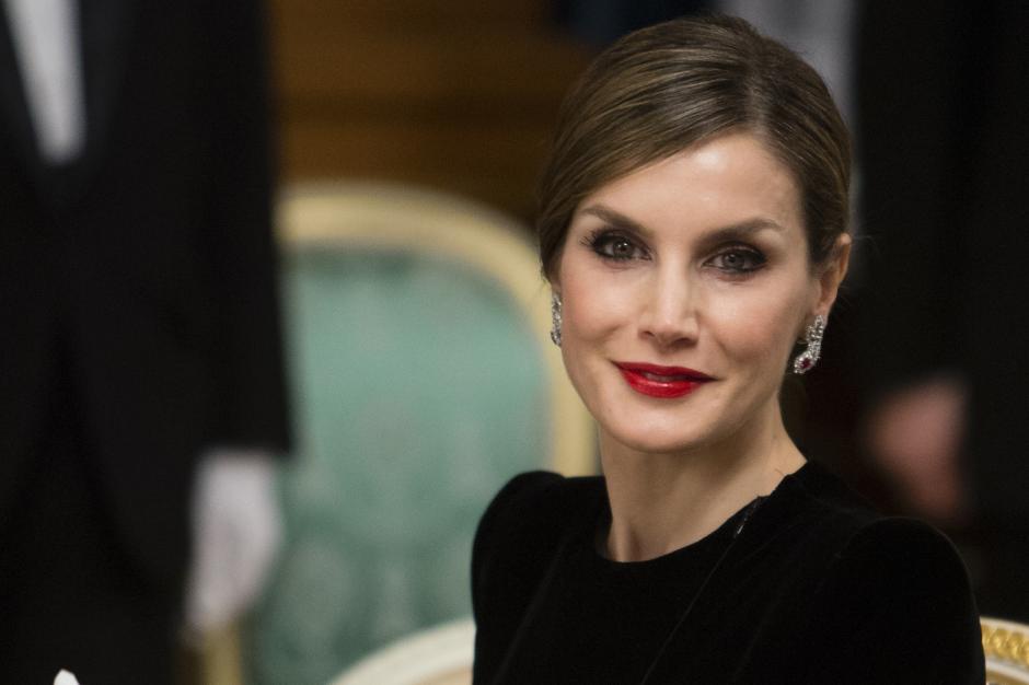 Spanish Queen Letizia of Spain at reception on occasion for her official visit to Japan in Tokyo on Thursday 6 April 2017. On the second day of their 3 day tour of Japan