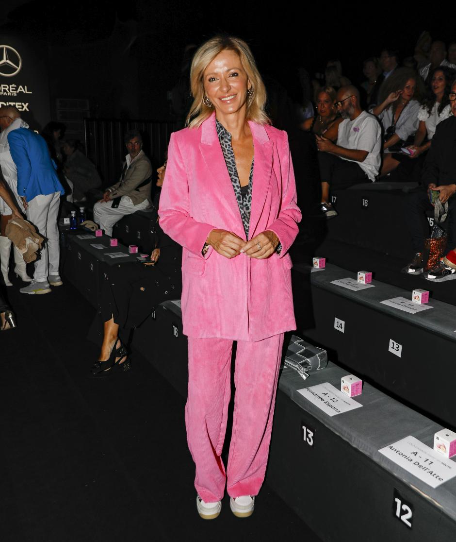 Susana Griso  at the front row of “Lola Casademunt by Maite” collection during Pasarela Cibeles Mercedes-Benz Fashion Week Madrid 2024 in Madrid, on Friday , 14 September 2024.