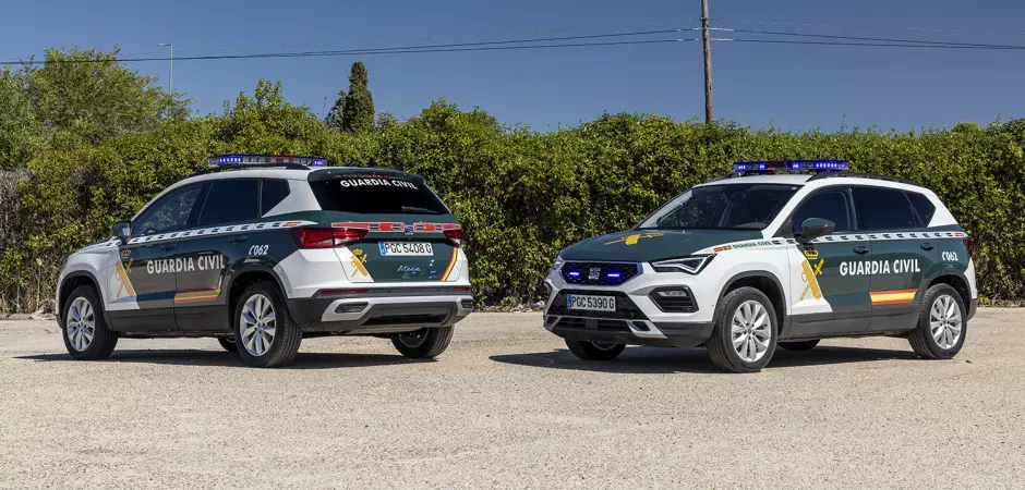 Imagen de los nuevos Ateca de la Guardia Civil