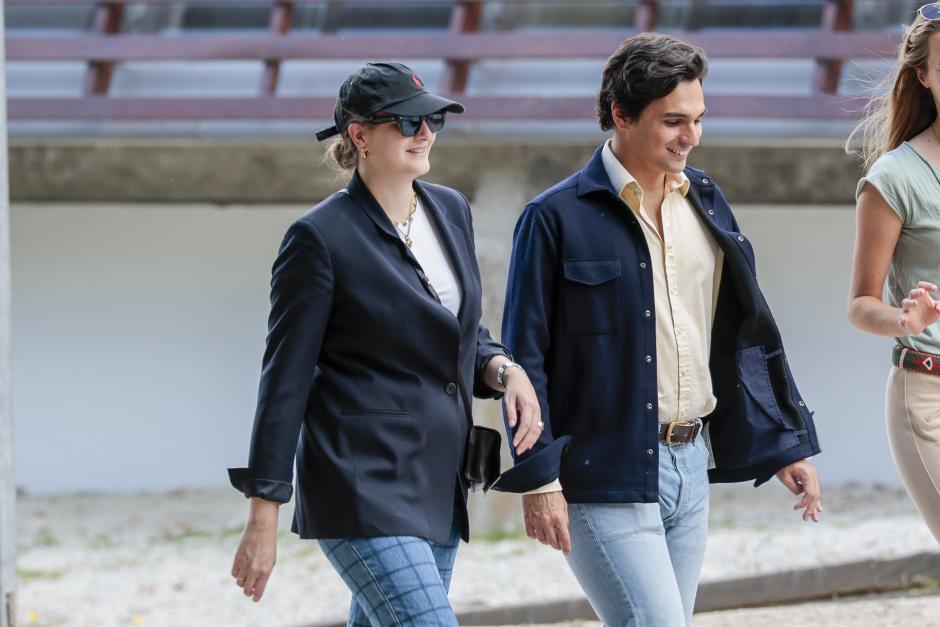 Victoria de Hohenlohe and Maxime Corneille  during CSI5 Global Champions Tour in Madrid, May 18 2024