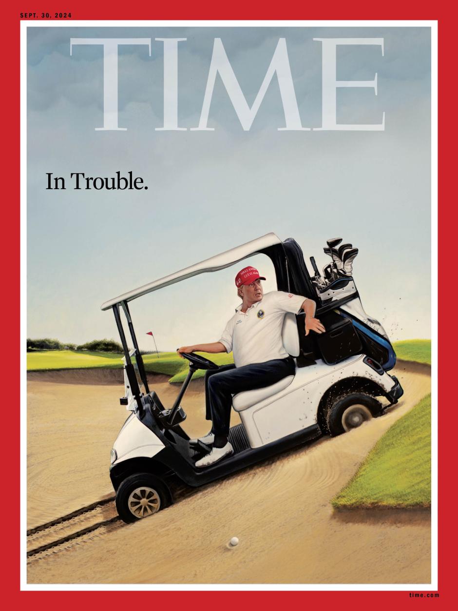 La revista TIME presentó una portada con Donald Trump que titulaba: "En problemas."