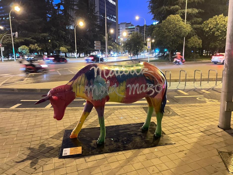 Una treintena de vacas han llegado a las calles de Madrid