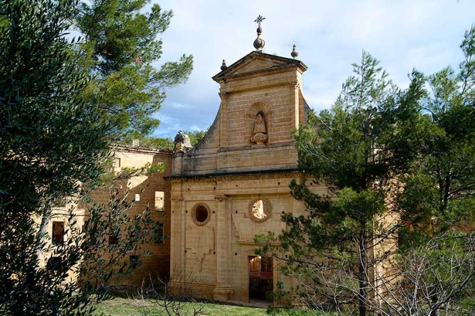 La fachada del santuario de la Virgen de Gracia