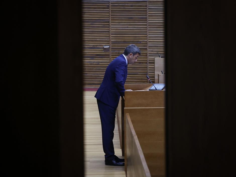 Mazón, durante su discurso en el Debate de Política General