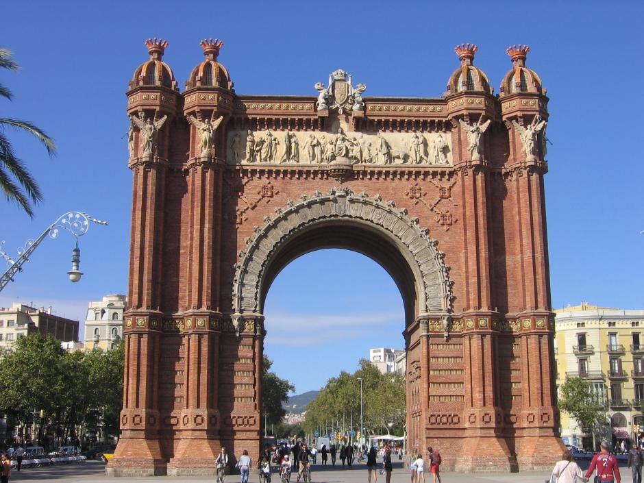 El Arco del Triunfo, en Barcelona