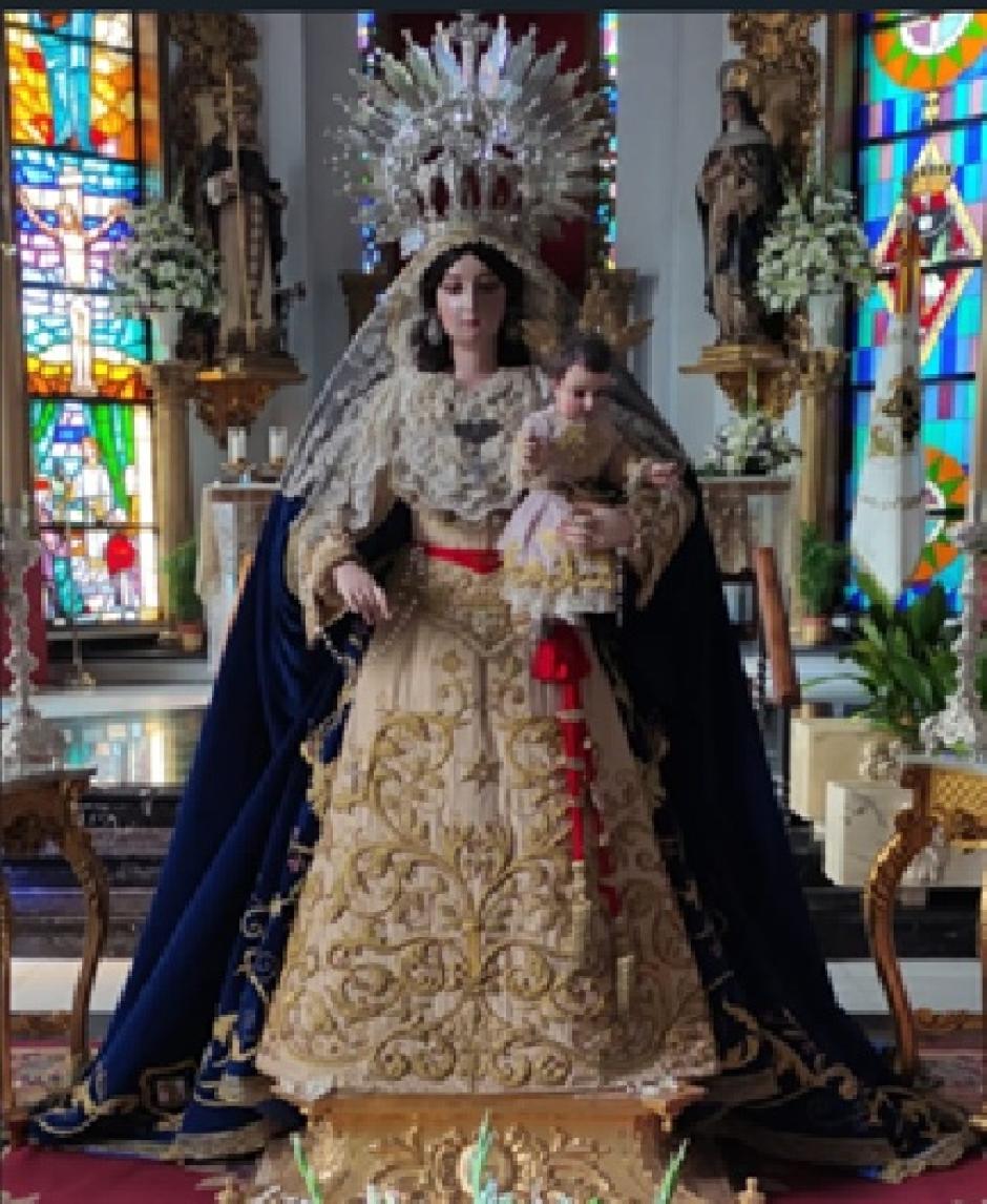 Antigua Virgen del Rosario del convento de Santa María de Gracia