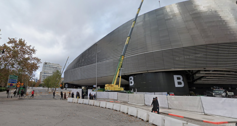 Obras del parking del Bernabéu