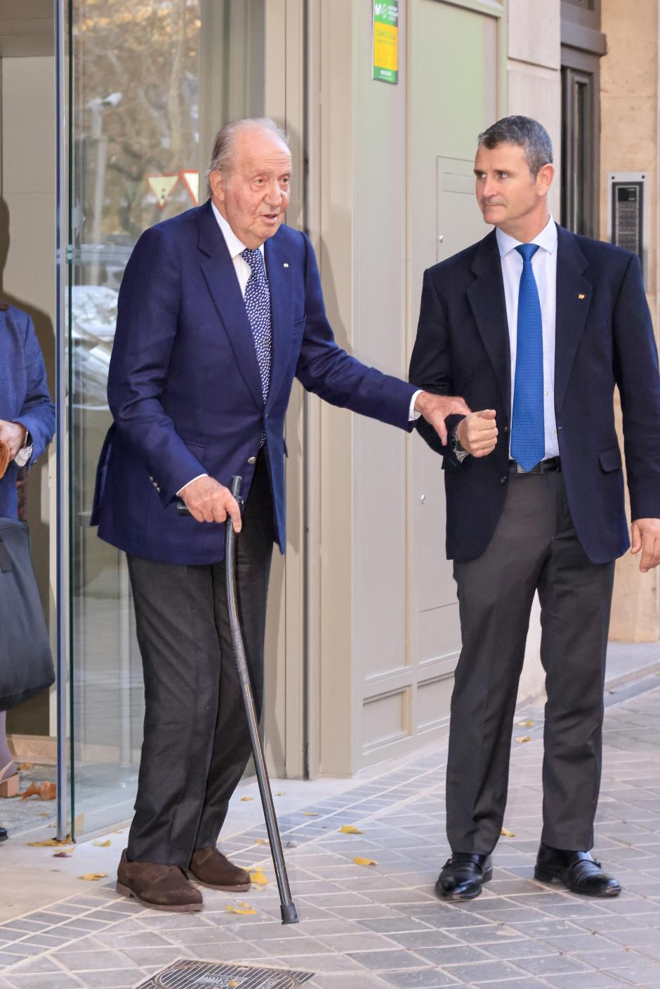 Emeritus King Juan Carlos I during 60 birthday of Elena de Borbon in Madrid on Wednesday December 20, 2023.