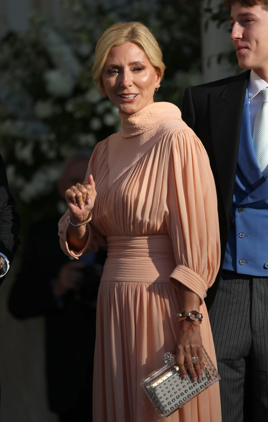 Marie-Chantal Miller llega a la Catedral de la Anunciación de Santa María para asistir al enlace matrimonial entre Teodora de Grecia, cuarta hija del Rey Constantino II de Grecia, con Matthew Kumar