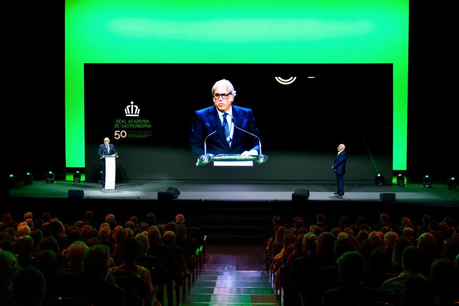 Luis Suárez de Lezo y Juan Echanove en el escenario