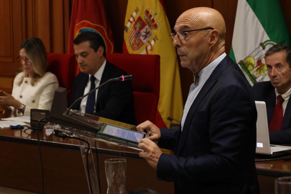 Antonio Hurtado, durante su intervención