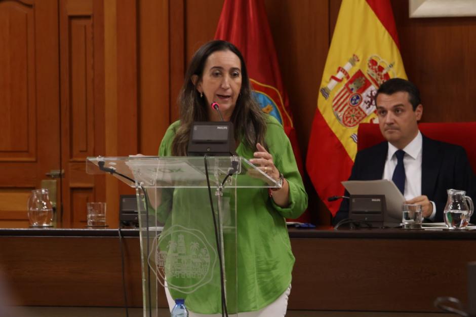 Paula Badanelli, durante su intervención