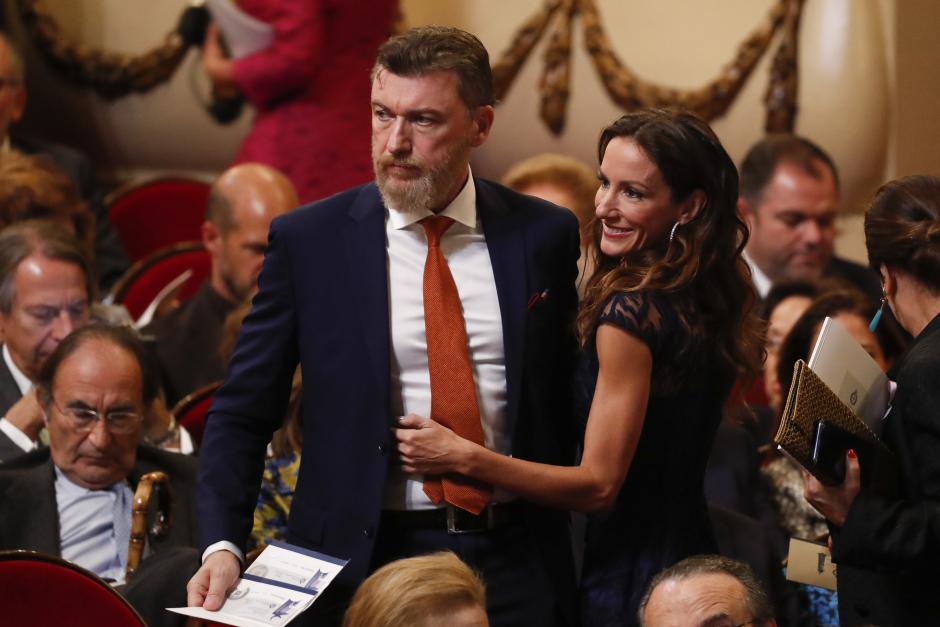 Telma Ortiz and Robert Gavin Bonnar during the delivery of the Princess of Asturias Awards 2019 in Oviedo, on Friday 18 October 2019.