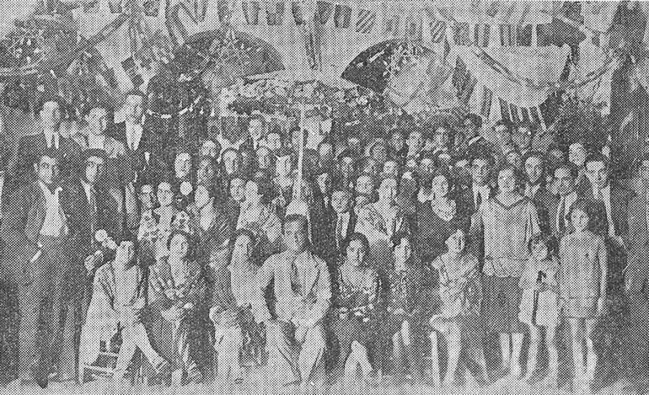 Verbena organizada en el Club de Exploradores en 1927