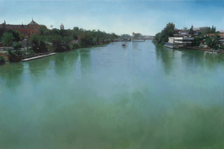 'Río y ciudad, en verdes', de Francisco Escalera