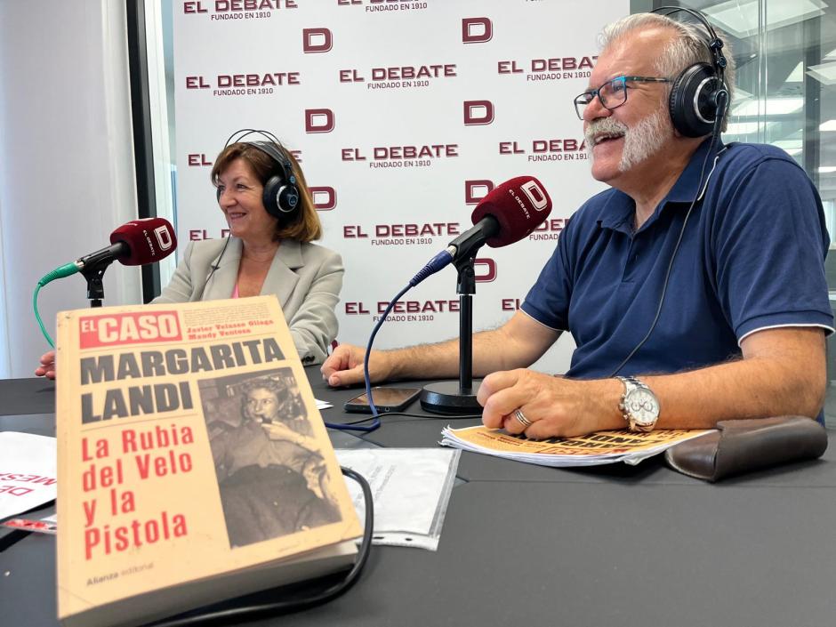 Maudy Ventosa y Javier Velasco, en un momento de la entrevista