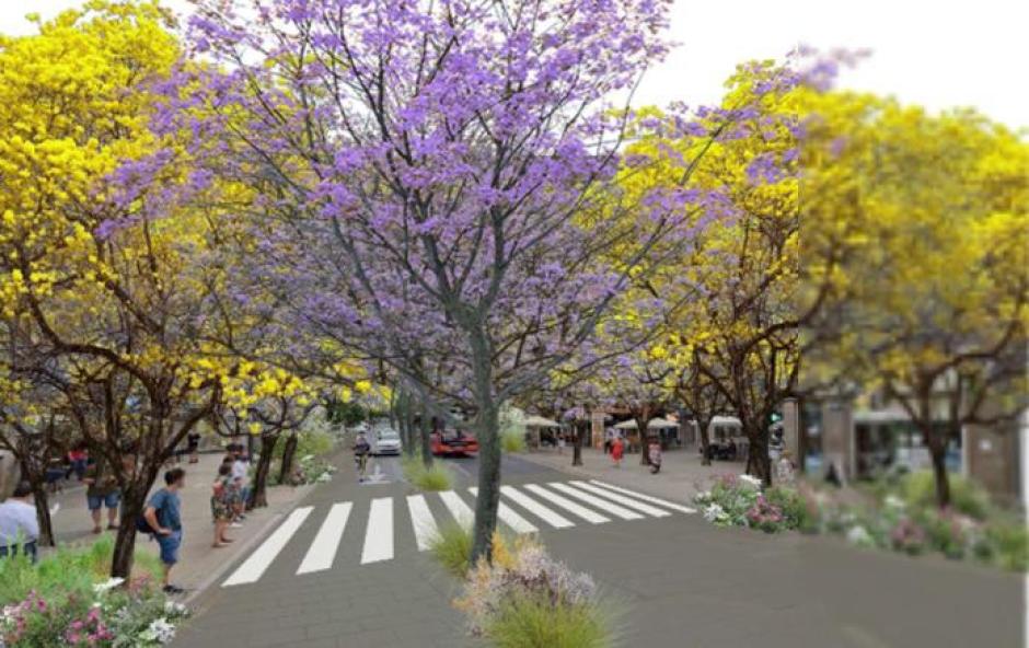 Imagen renderizada de cómo quedará la zona de San Agustí, Guillem de Castro, plaza de España y San Agustín de Valencia