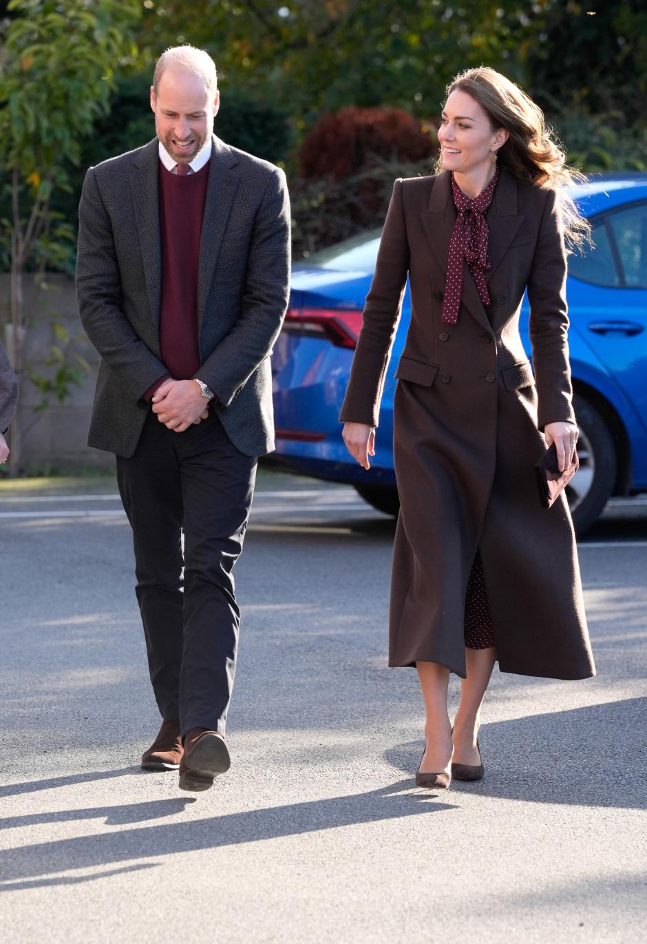 Prince William and  Kate Middleton Princess of Wales during a visit to Southport Community Centre in the Merseyside town on Thursday October 10, 2024.