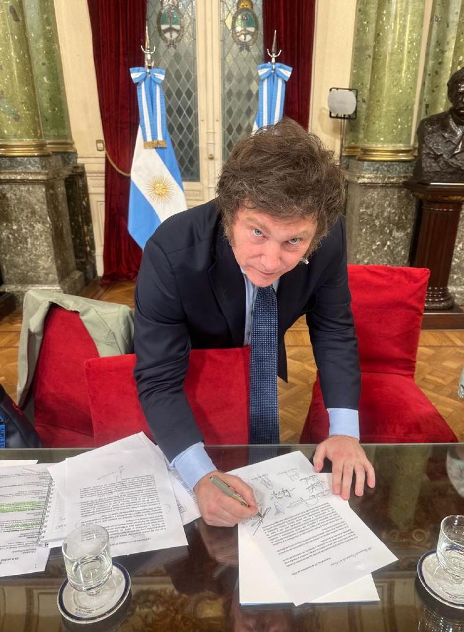 Javier Milei, presidente de Argentina