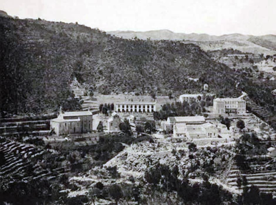 Vista del sanatorio de Fontilles en sus años iniciales