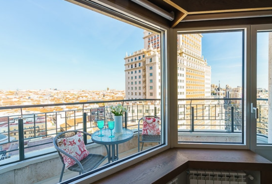 Interior de una de las viviendas de la Torre de Madrid