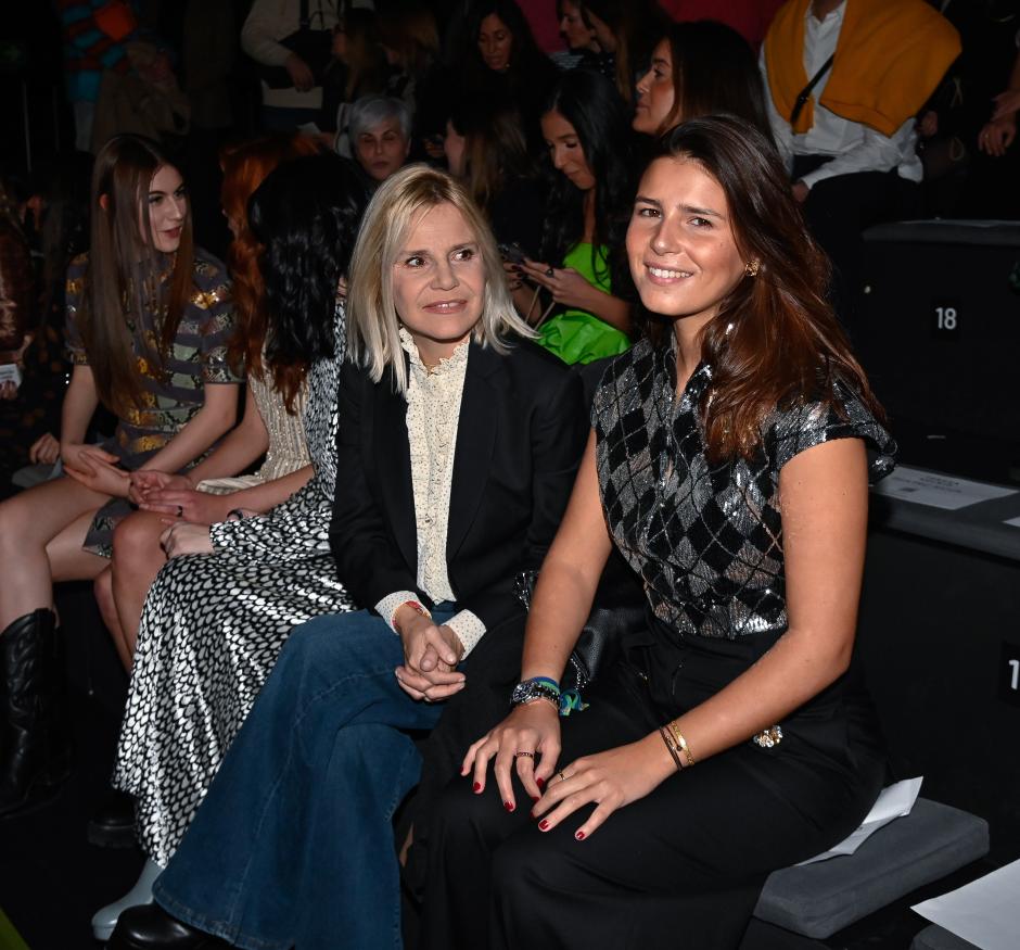 Cayetana Rivera Martinez de Irujo and Eugena Martinez de Irujo attending “TeresaHelbig” event during Pasarela Cibeles Mercedes-Benz Fashion Week Madrid 2023 in Madrid, on Friday , 17 February 2023.