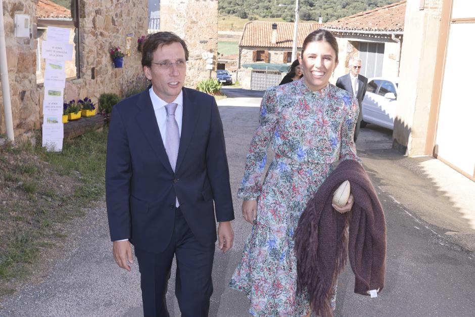 Jose Luis Martinez Almeida and Teresa Urquijo during the wedding of Veronica Urquijo Barreiros and Roberto Truque Salto in Hinojosa de la Sierra , Soria on Saturday, 06 July 2024.