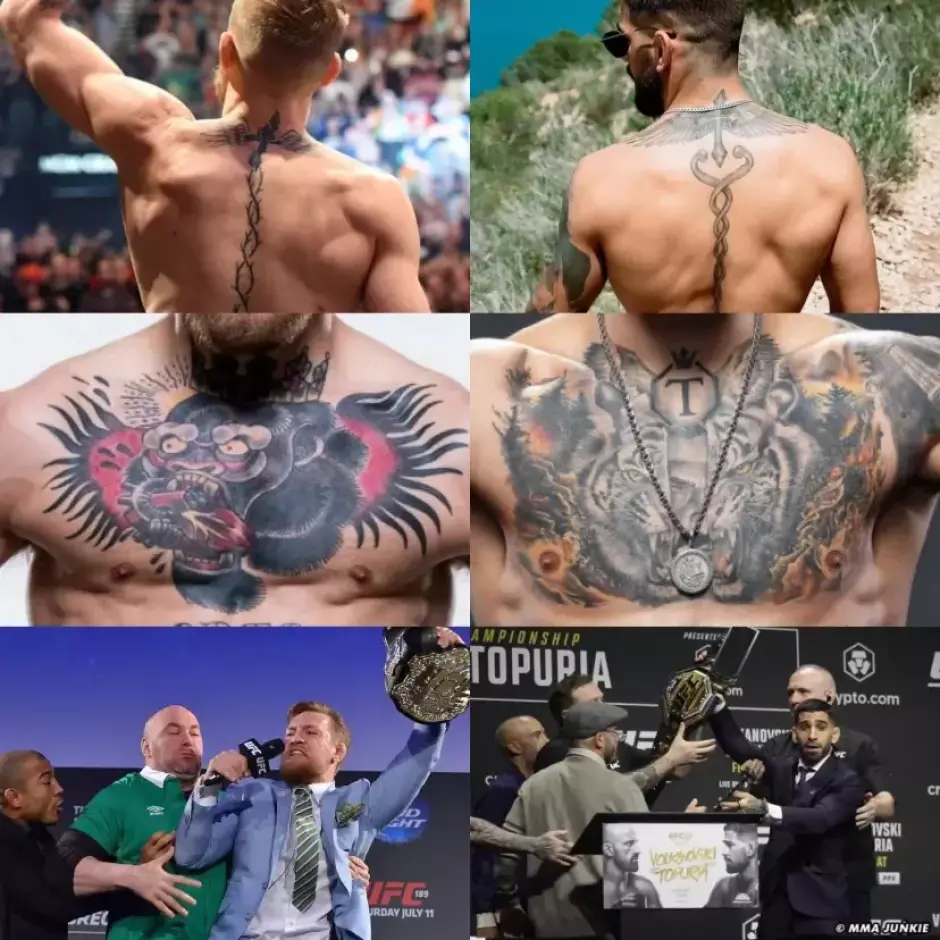 La imagen que compartió McGregor para compararse con Topuria