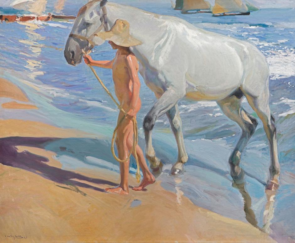 'El baño del caballo' es una de las obras emblemáticas del Museo Sorolla