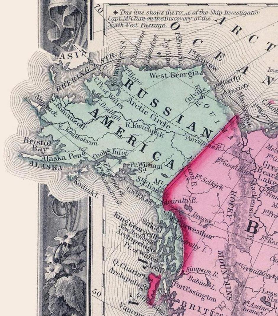 La América rusa en 1860