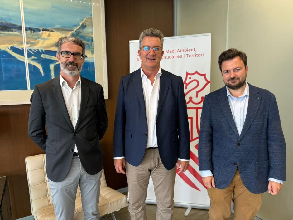 Vicente Martínez Mus, Justo Vellón y Marc García en la apertura de la captación de statups para el Aeropuerto de Castellón