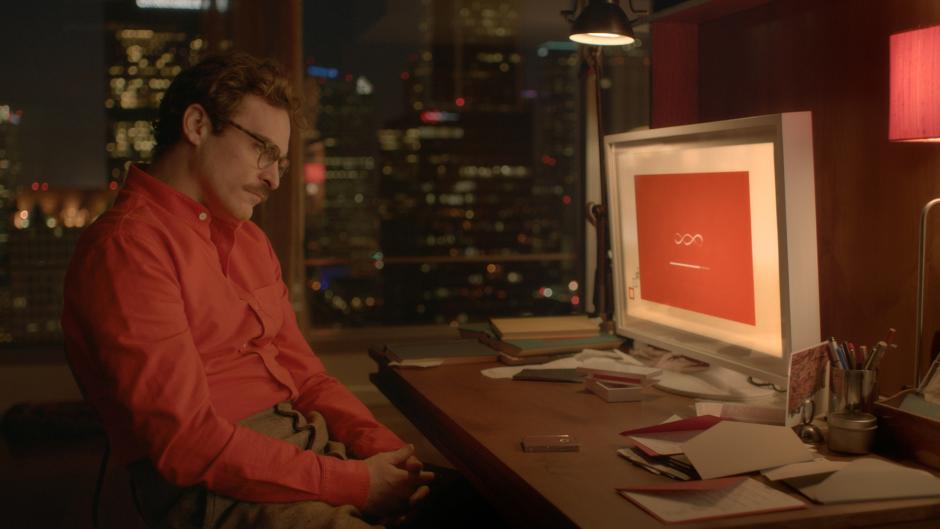 Joaquin Phoenix, como Thedore Twombly, en 'Her'