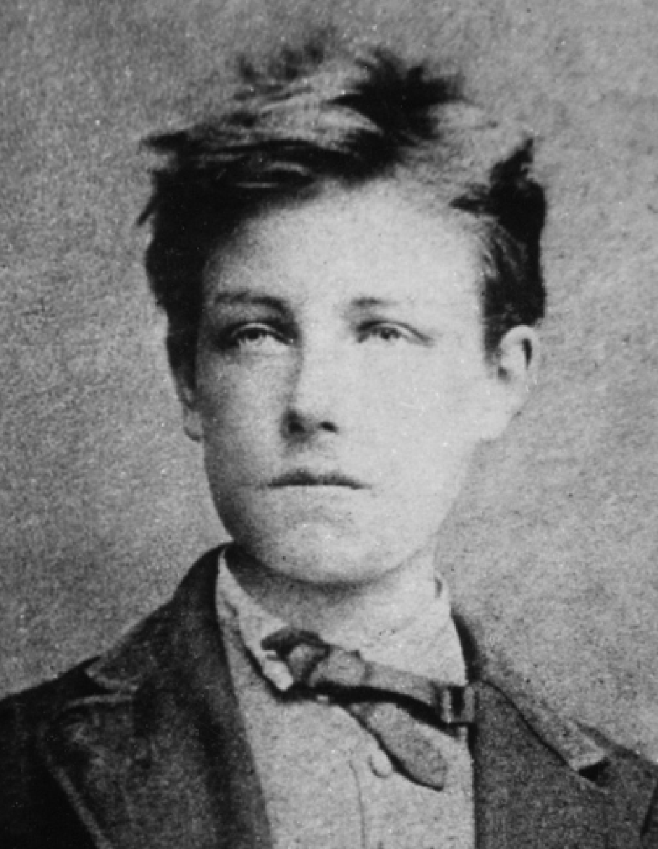 Arthur Rimbaud en 1872 (17 años) en un retrato de Etienne Carjat