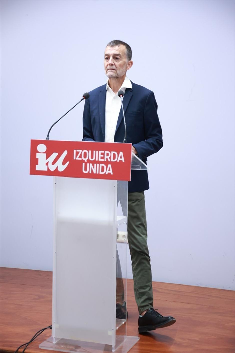 El coordinador federal de Izquierda Unida, Antonio Maíllo