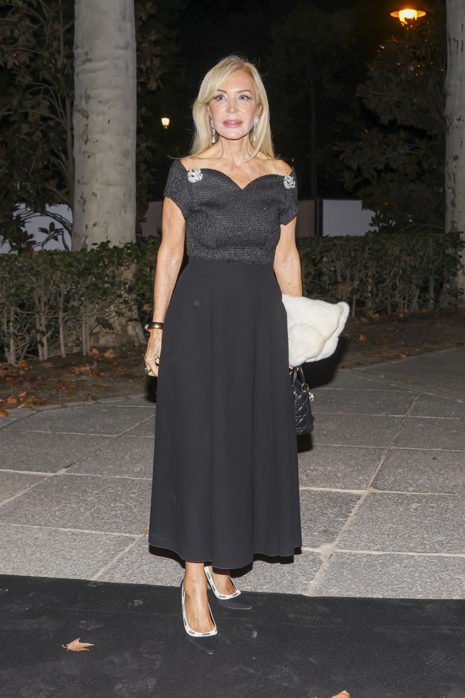 Carmen Lomana arriving to Telva de la Moda awards in Madrid on Wednesday, 16 October 2024.