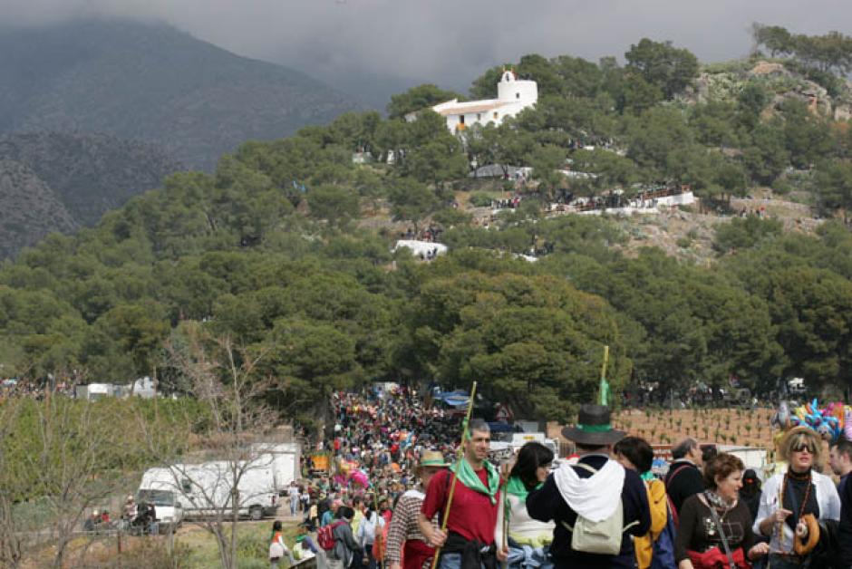 Imagen del peregrinaje de los castellonenses a la ermita de la Magdalena, Castellón