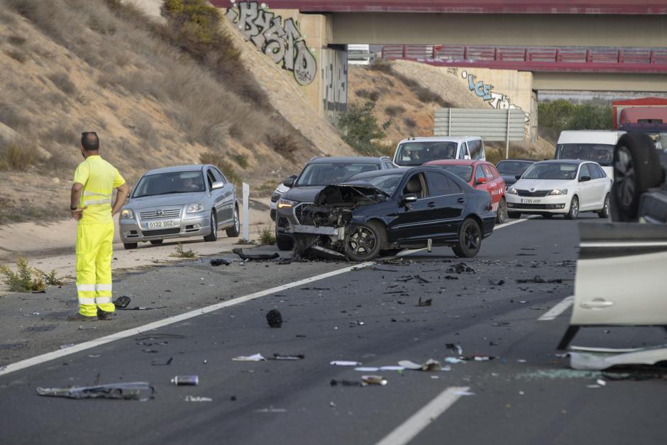 Vehículo accidental por la acción de un kamikaze