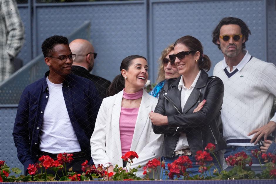 Carolina Marin is seen during the match between Carlos Alcaraz of Spain and Thiago Seyboth Wild of Brazil during the Mutua Madrid Open 2024, ATP Masters 1000 and WTA 1000, tournament celebrated at Caja Magica on April 28, 2024 in Madrid, Spain.
Mutua Madrid Open 2024 - Day 7, Spain - 28 Apr 2024