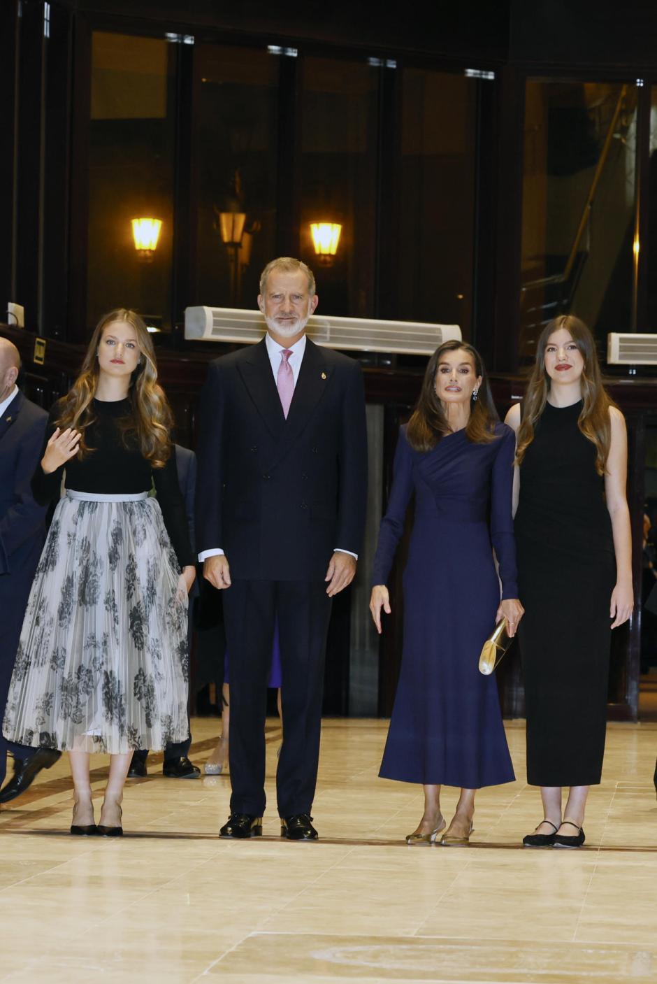 Don Felipe y Doña Letizia con la Princesa Leonor y la Infanta Sofía