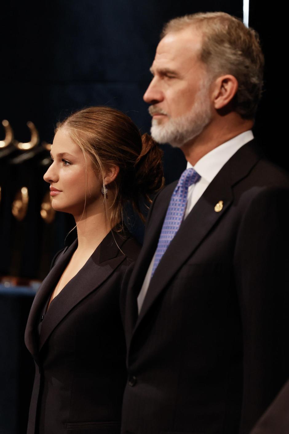 El Rey Felipe y la Princesa Leonor, en el inicio de la ceremonia de entrega de los Premios Princesa de Asturias